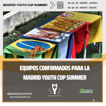 ¡Equipos confirmados para la Madrid Youth Cup Summer 2022!