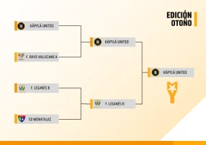 Torneo de fútbol en otoño